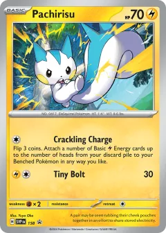 Pachirisu Promo card from Scarlet & Violet Black Star Promos