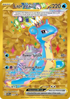 Lapras ex Promo card from Scarlet & Violet Black Star Promos