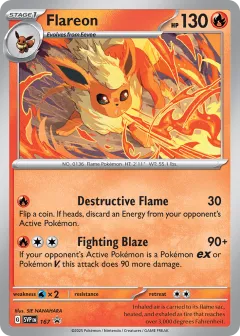 Flareon Promo card from Scarlet & Violet Black Star Promos
