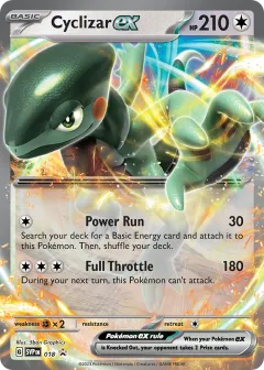 Cyclizar ex Promo card from Scarlet & Violet Black Star Promos