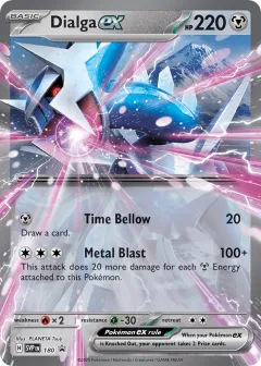 Dialga ex Promo card from Scarlet & Violet Black Star Promos