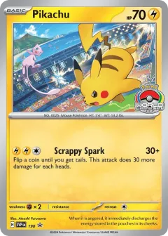 Pikachu Promo card from Scarlet & Violet Black Star Promos