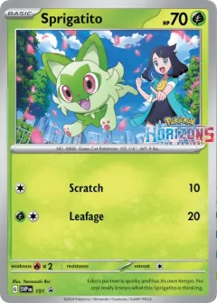 Sprigatito Promo card from Scarlet & Violet Black Star Promos