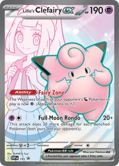 Lillie's Clefairy ex Promo card from Scarlet & Violet Black Star Promos