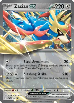 Zacian ex Promo card from Scarlet & Violet Black Star Promos