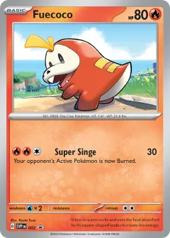 Fuecoco Promo card from Scarlet & Violet Black Star Promos