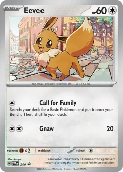 Eevee Promo card from Scarlet & Violet Black Star Promos