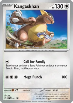 Kangaskhan Promo card from Scarlet & Violet Black Star Promos