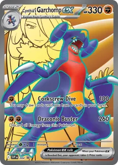 Cynthia’s Garchomp ex Promo card from Scarlet & Violet Black Star Promos