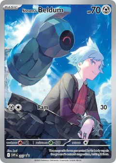 Steven's Beldum Promo card from Scarlet & Violet Black Star Promos