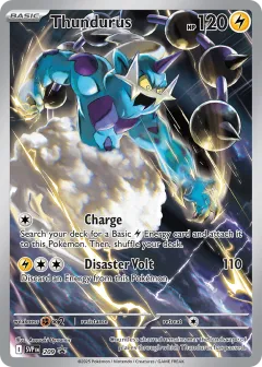 Thundurus Promo card from Scarlet & Violet Black Star Promos