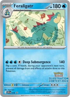 Feraligatr Promo card from Scarlet & Violet Black Star Promos