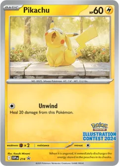 Pikachu Promo card from Scarlet & Violet Black Star Promos