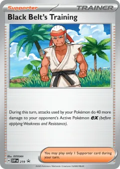 Black Belt's Training Promo card from Scarlet & Violet Black Star Promos
