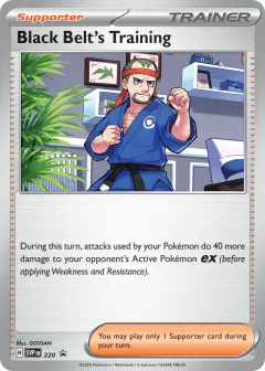 Black Belt's Training Promo card from Scarlet & Violet Black Star Promos