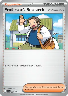 Professor's Research Promo card from Scarlet & Violet Black Star Promos