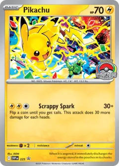 Pikachu Promo card from Scarlet & Violet Black Star Promos