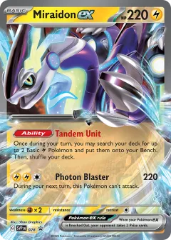 Miraidon ex Promo card from Scarlet & Violet Black Star Promos