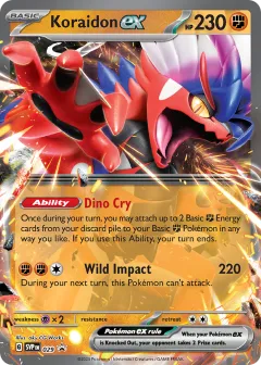 Koraidon ex Promo card from Scarlet & Violet Black Star Promos