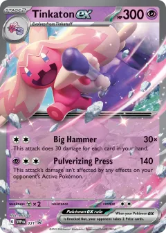 Tinkaton ex Promo card from Scarlet & Violet Black Star Promos