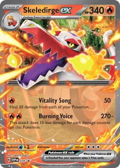 Skeledirge ex Promo card from Scarlet & Violet Black Star Promos