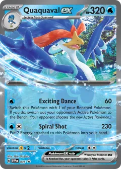Quaquaval ex Promo card from Scarlet & Violet Black Star Promos