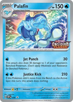 Palafin Promo card from Scarlet & Violet Black Star Promos