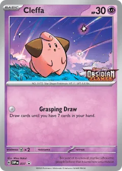 Cleffa Promo card from Scarlet & Violet Black Star Promos