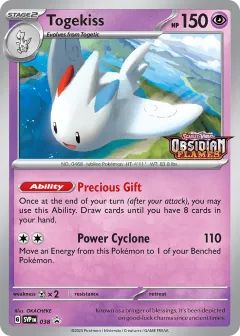 Togekiss Promo card from Scarlet & Violet Black Star Promos