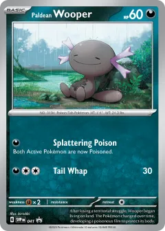 Paldean Wooper Promo card from Scarlet & Violet Black Star Promos
