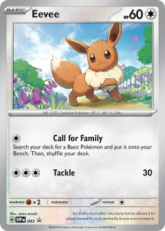 Eevee Promo card from Scarlet & Violet Black Star Promos