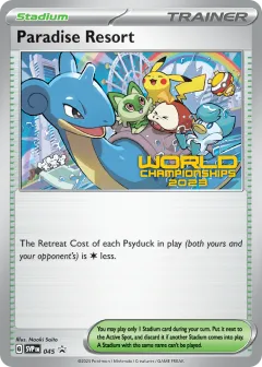 Paradise Resort Promo card from Scarlet & Violet Black Star Promos