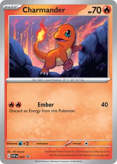 Charmander Promo card from Scarlet & Violet Black Star Promos