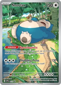 Snorlax Promo card from Scarlet & Violet Black Star Promos