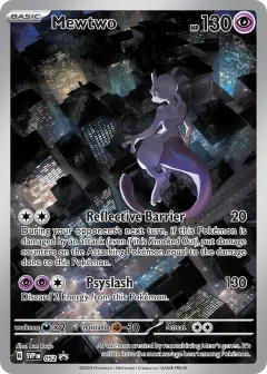 Mewtwo Promo card from Scarlet & Violet Black Star Promos