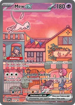 Mew ex Promo card from Scarlet & Violet Black Star Promos