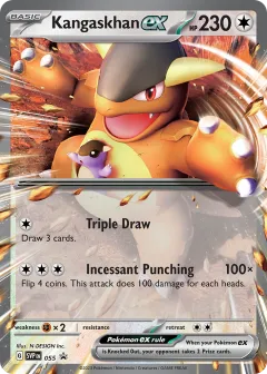 Kangaskhan ex Promo card from Scarlet & Violet Black Star Promos