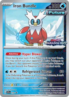 Iron Bundle Promo card from Scarlet & Violet Black Star Promos