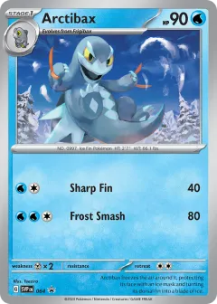 Arctibax Promo card from Scarlet & Violet Black Star Promos