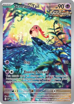 Scream Tail Promo card from Scarlet & Violet Black Star Promos