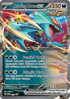 Roaring Moon ex Promo card from Scarlet & Violet Black Star Promos