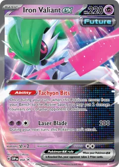 Iron Valiant ex Promo card from Scarlet & Violet Black Star Promos