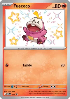 Fuecoco Promo card from Scarlet & Violet Black Star Promos