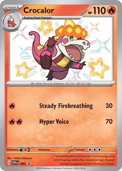 Crocalor Promo card from Scarlet & Violet Black Star Promos