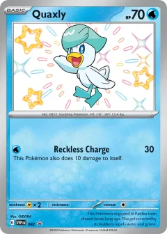 Quaxly Promo card from Scarlet & Violet Black Star Promos