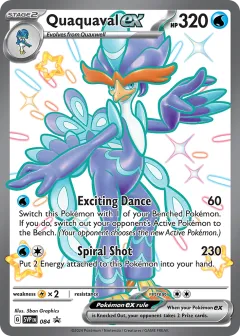 Quaquaval ex Promo card from Scarlet & Violet Black Star Promos