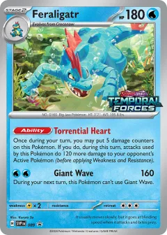 Feraligatr Promo card from Scarlet & Violet Black Star Promos