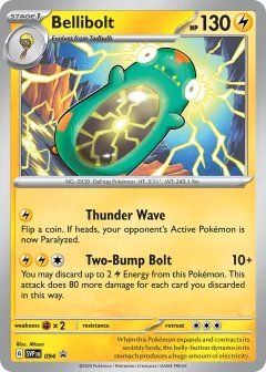 Bellibolt Promo card from Scarlet & Violet Black Star Promos