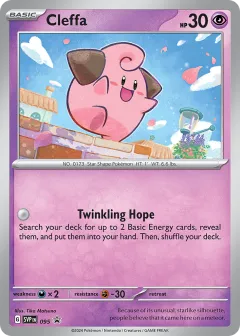 Cleffa Promo card from Scarlet & Violet Black Star Promos