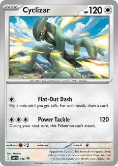 Cyclizar Promo card from Scarlet & Violet Black Star Promos